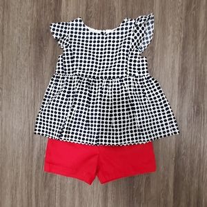 Jacadi Polka dot tunic blouse